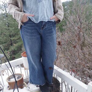 Wide Leg Straight Women's Jean 1822 Demin